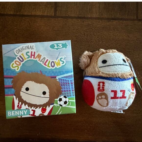 Squishmellow Other - McDonald’s Happy Meal Squishmallows Benny FIFA Soccer Plush Jersey 11 NWT w/ Box